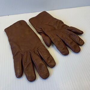 Club Monaco Brown Leather Gloves